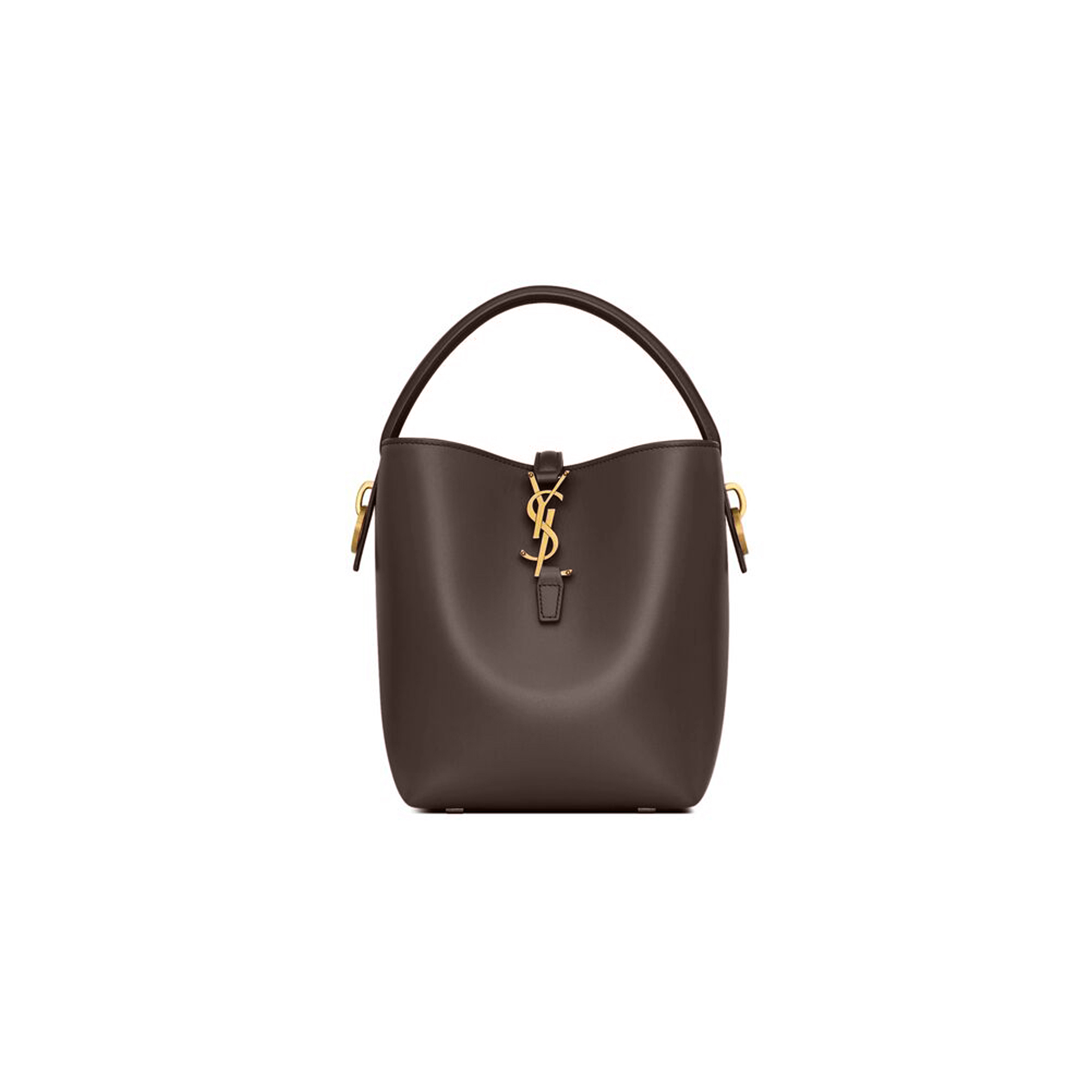 YSL LE 37 SMALL IN SHINY LEATHER 749036200351 (17*20*13cm)